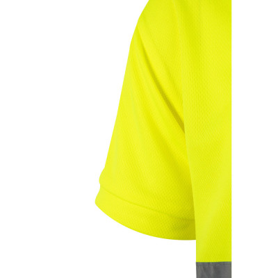 VL CUPID LARGE. Polo bicolor bird-eye (160g/m²) de manga curta, em poliéster (100)